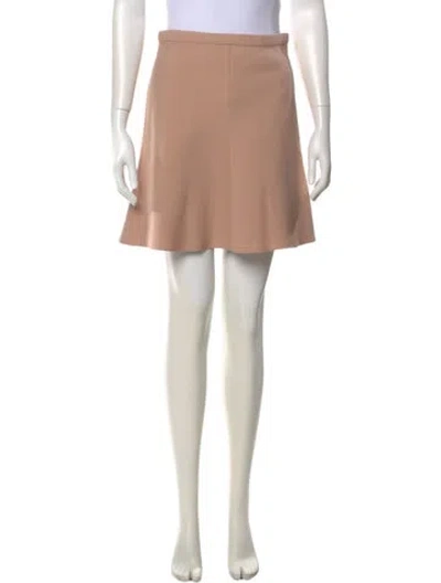 Pre-owned Dior Wool Mini Skirt W/ Tags In Neutral