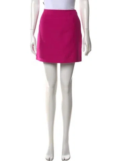 Pre-owned Dior Wool Mini Skirt W/ Tags In Pink