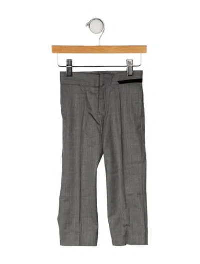 Pre-owned Dior Babies' Wool Pants In Gray