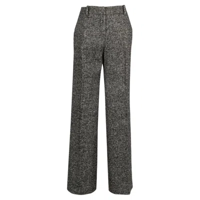 Pre-owned Dior Wool Pants, Size 38fr In Black