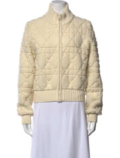 Pre-owned Dior Wool Patterned Sweater In Neutrals