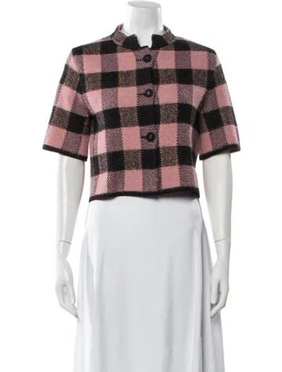 Pre-owned Dior Wool Plaid Print Jacket In Multi