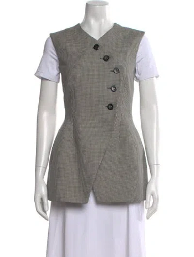 Pre-owned Dior Wool Print Vest In Neutral