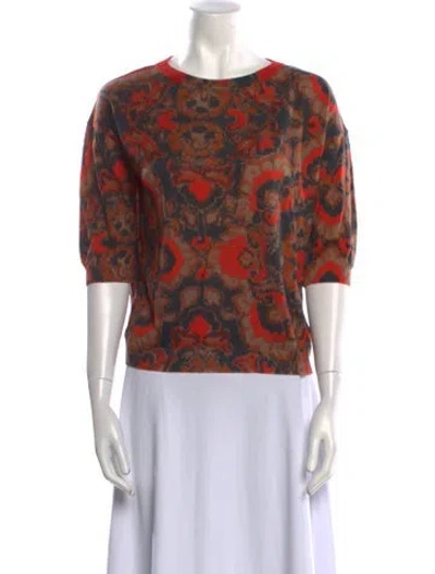Pre-owned Dior Wool Printed Sweater In Brown