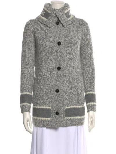 Pre-owned Dior Wool Printed Sweater In Gray