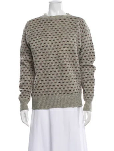 Pre-owned Dior Wool Printed Sweater In Gray