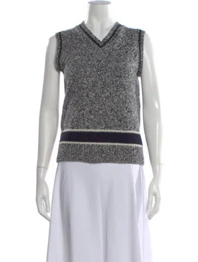 Pre-owned Dior Wool Printed Sweater In White