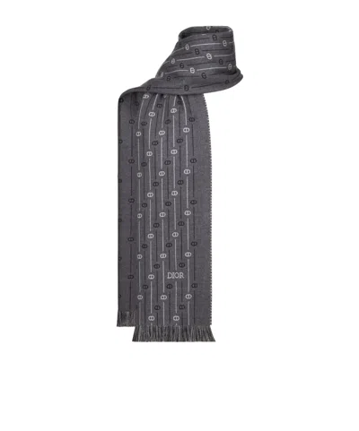 Dior Wool Scarf In Black