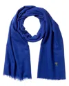 Dior Wool Scarf In Blue