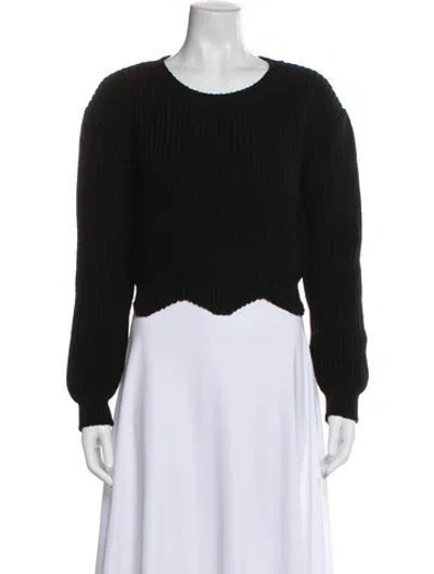Pre-owned Dior Wool Scoop Neck Sweater In Black