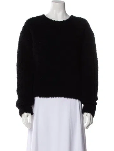Pre-owned Dior Wool Scoop Neck Sweater In Black