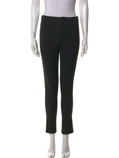 Pre-owned Dior Wool Skinny Leg Pants In Blue