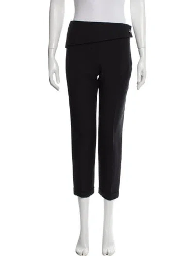 Pre-owned Dior Wool Skinny Leg Pants In Gray