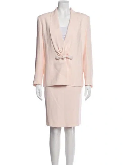 Pre-owned Dior Wool Skirt Set In Pink