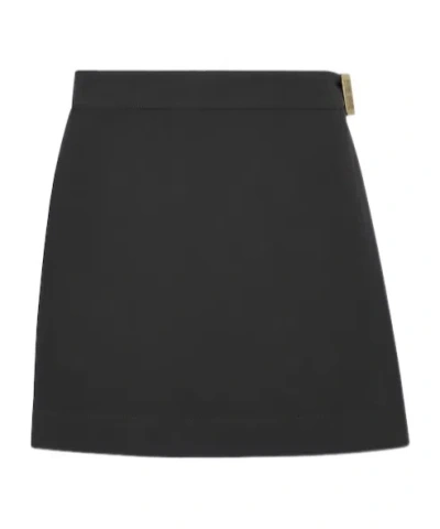 Dior Wool Skirt Shorts In Black
