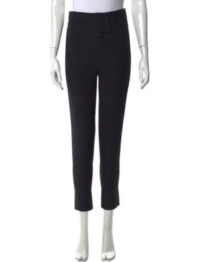 Pre-owned Dior Wool Straight Leg Pants In Black