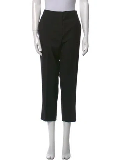 Pre-owned Dior Wool Straight Leg Pants In Multi