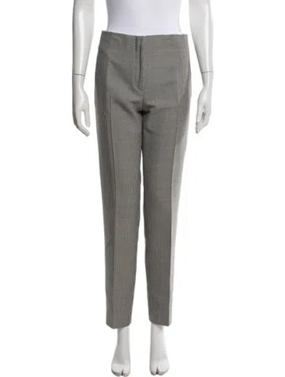 Pre-owned Dior Wool Straight Leg Pants In White