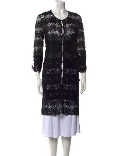 Pre-owned Dior Wool Striped Sweater In Black