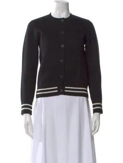 Pre-owned Dior Wool Striped Sweater In Black