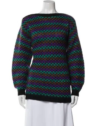 Pre-owned Dior Wool Striped Sweater In Multi