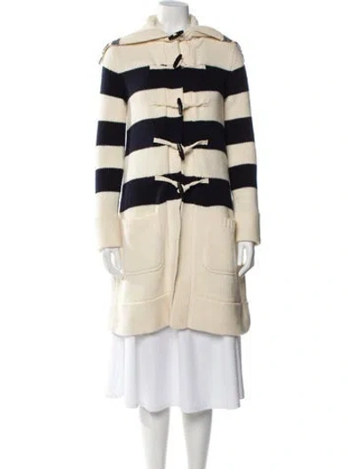 Pre-owned Dior Wool Striped Sweater In Neutral