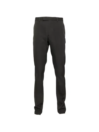 Pre-owned Dior Wool Tailored Trousers In Black