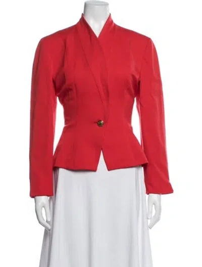 Pre-owned Dior Wool Tassel Accents Set In Red