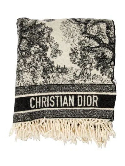 Pre-owned Dior Wool Throw Blanket