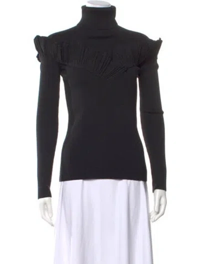 Pre-owned Dior Wool Turtleneck Sweater In Black