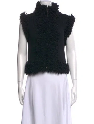 Pre-owned Dior Wool Turtleneck Sweater In Black