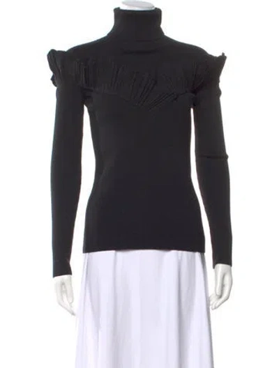 Pre-owned Dior Wool Turtleneck Sweater In Black