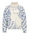 Dior Wool Turtleneck Sweater In White