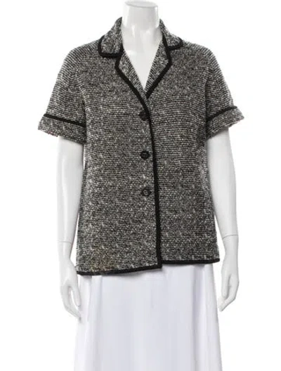 Pre-owned Dior Wool Tweed Pattern Jacket In Multi