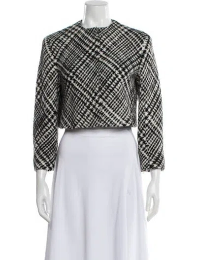 Pre-owned Dior Wool Tweed Pattern Jacket In Multi