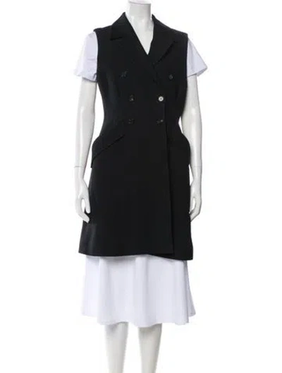 Pre-owned Dior Wool Vest In Black