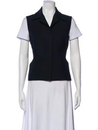 Pre-owned Dior Wool Vest In Blue