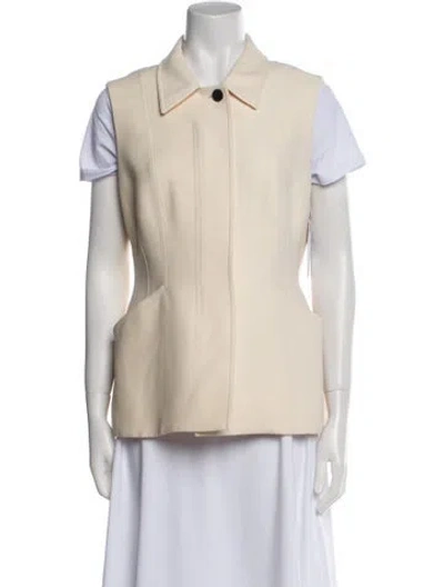 Pre-owned Dior Wool Vest In Neutral
