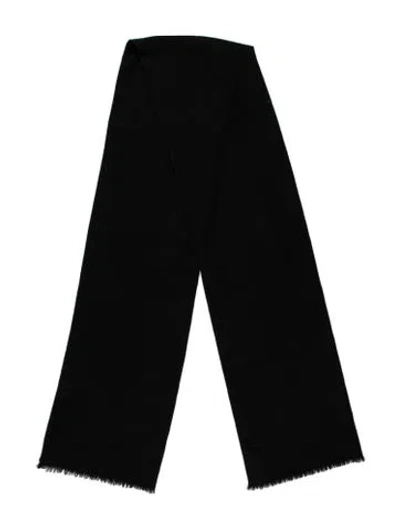 Pre-owned Dior Wool Vintage Scarf In Black