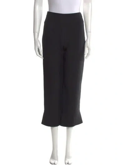 Pre-owned Dior Wool Wide Leg Pants In Black