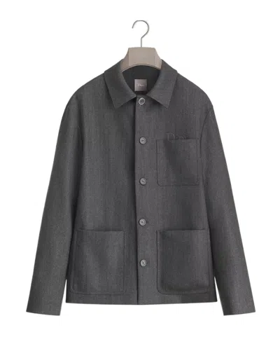 Dior Workwear Jacket With  Embroidery In Multi