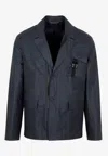 Dior Workwear Long-sleeved Jacket In Navy