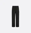 Dior Cargo Pants With Saddle Pocket In Black