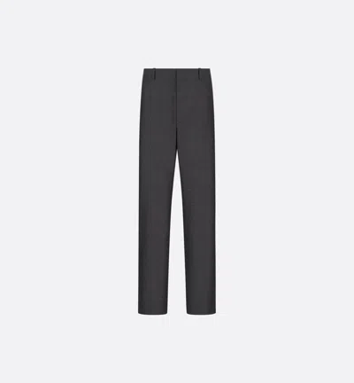 Dior Homme Black Cashmere Woven Pants In Blue