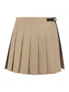 Dior Wrap Miniskirt With Integrated Cannage Shorts In Nude & Neutrals