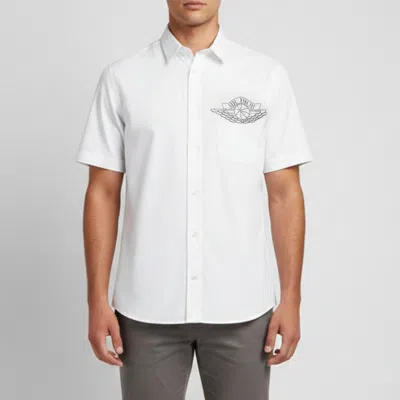 Pre-owned Dior X Air Jordan White Logo Print Cotton Shirt M