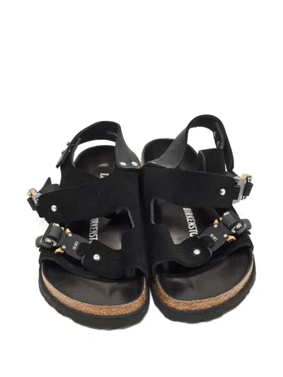 Pre-owned Dior X Birkenstock Milano Flat Sandals In Black
