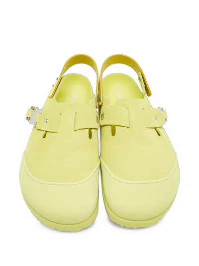 Pre-owned Dior X Birkenstock Tokio Flat Mules In Green