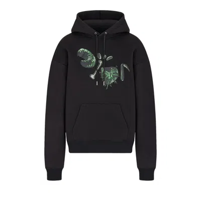Pre-owned Dior X Cactus Jack Oversized Hooded Sweatshirt 'black'