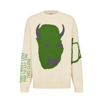 Pre-owned Dior X Cactus Jack Oversized Sweater 'ecru' In Cream